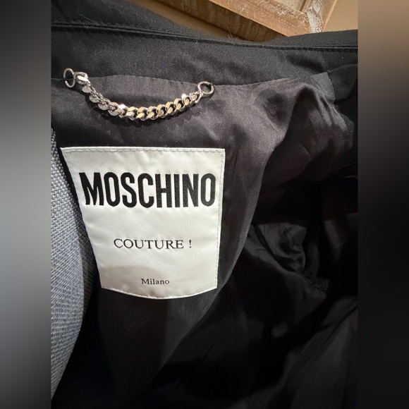 Moschino Couture Black Tulle Biker Jacket - Picture 5 of 8